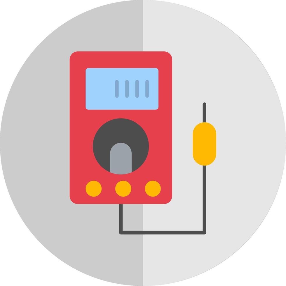 voltmeter vlak schaal icoon vector