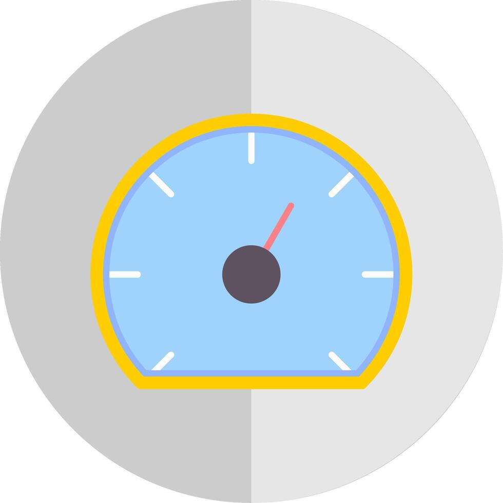 snelheidsmeter vlak schaal icoon vector