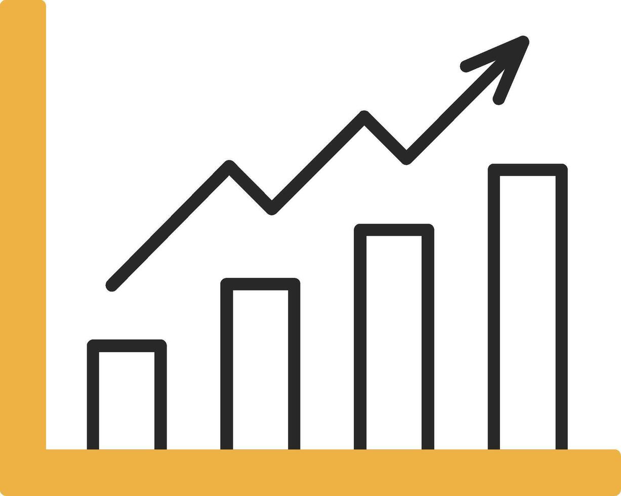 groei diagram gevild gevulde icoon vector