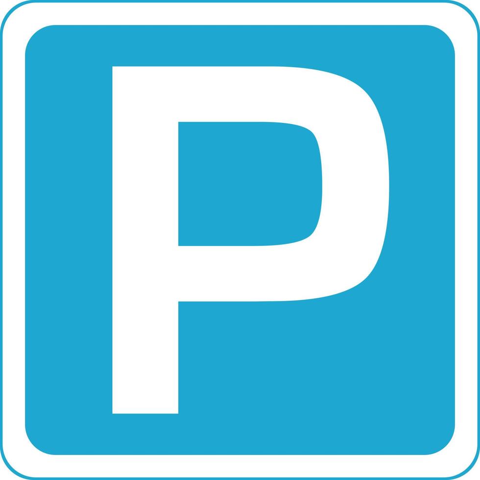 straat parkeren teken symbool vector