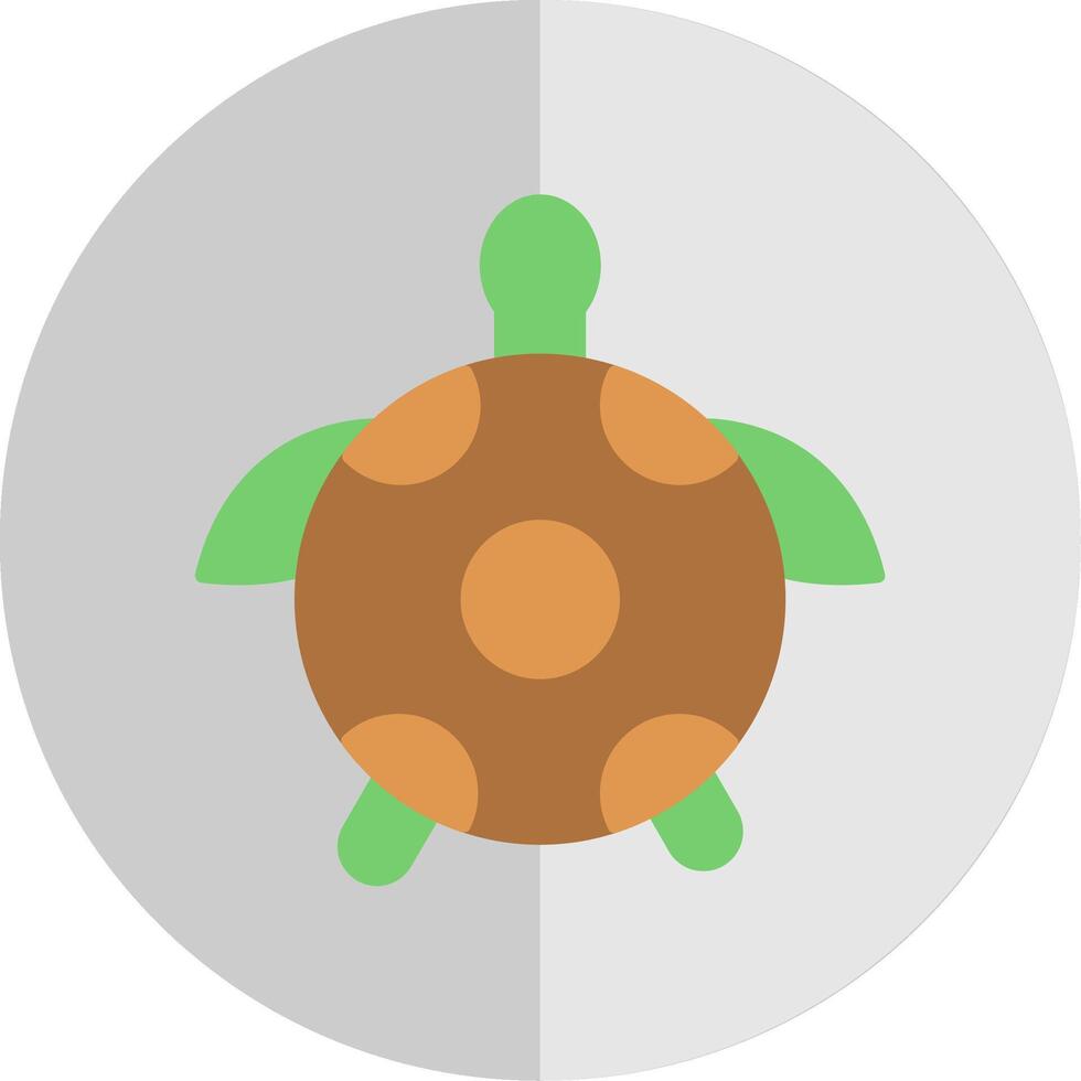 schildpad vlak schaal icoon vector