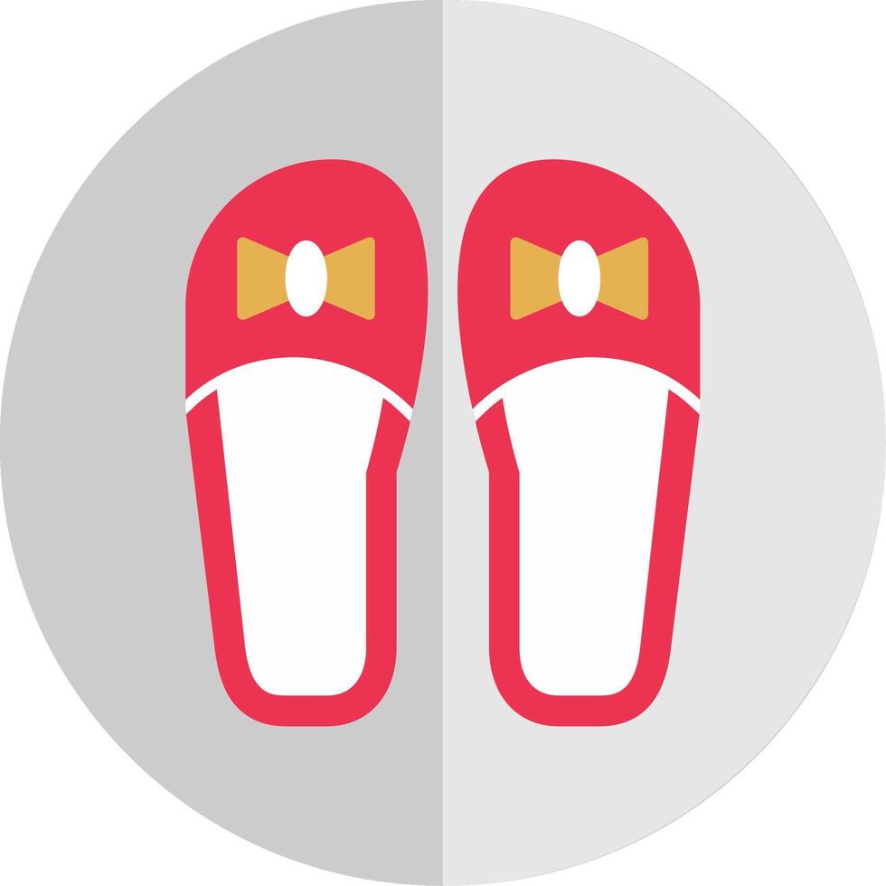 slippers vlak schaal icoon vector
