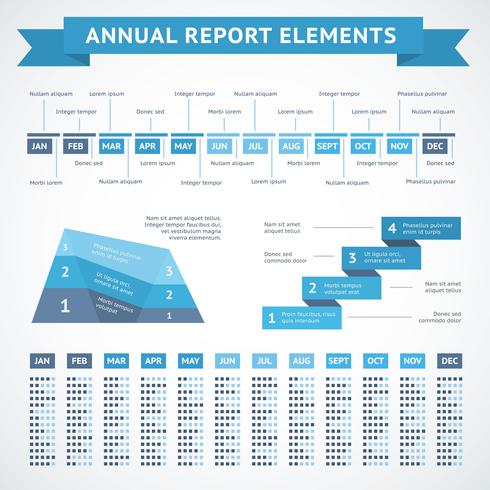 Infographicsgrafieken van de presentatie voor financiën vector