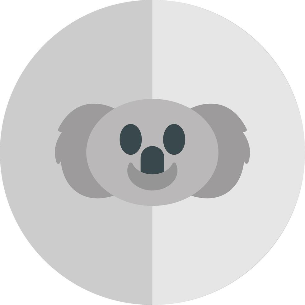 koala vlak schaal icoon vector