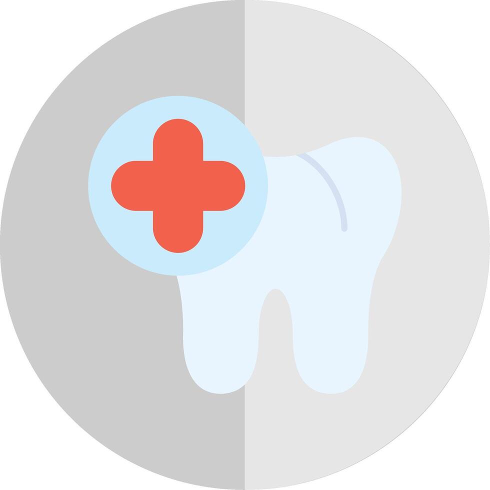 tandheelkundig vlak schaal icoon vector