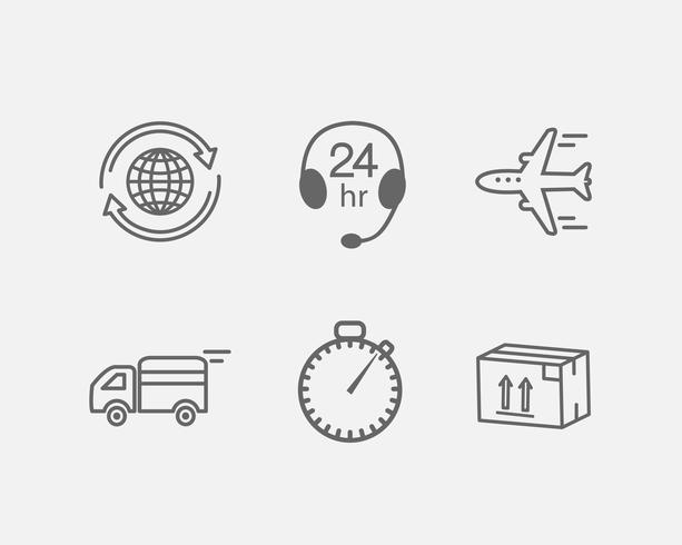 logistiek pictogram vector