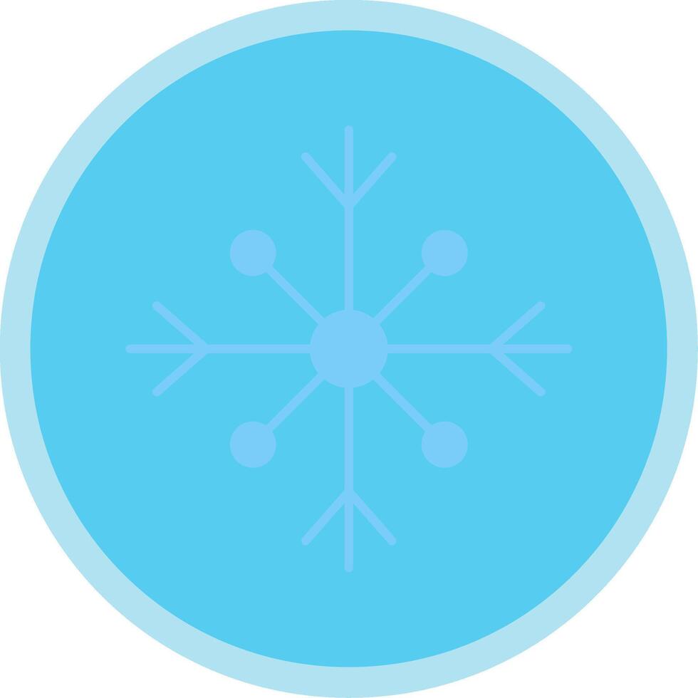 sneeuw vlak multi cirkel icoon vector