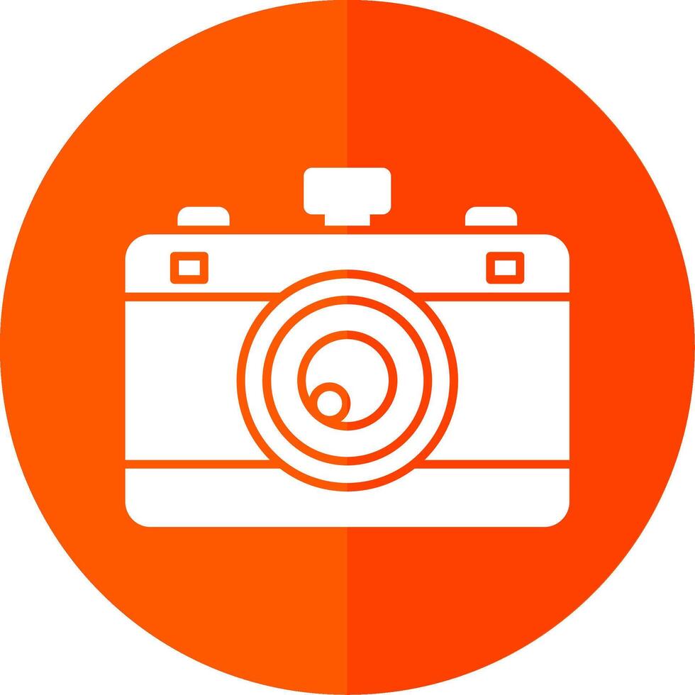 camera glyph rood cirkel icoon vector