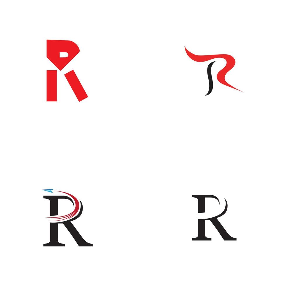 letter r logo sjabloon vector pictogram ontwerp