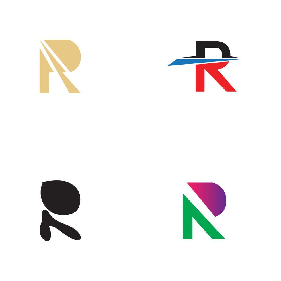 letter r logo sjabloon vector pictogram ontwerp