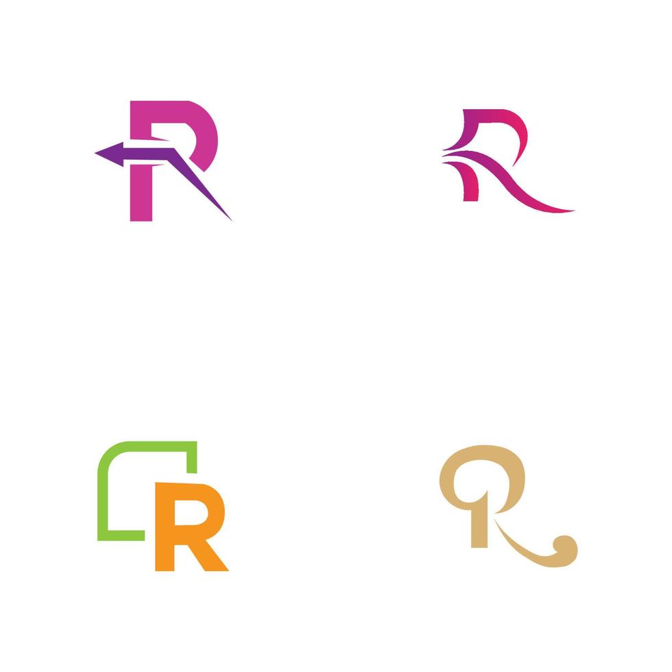 letter r logo sjabloon vector pictogram ontwerp