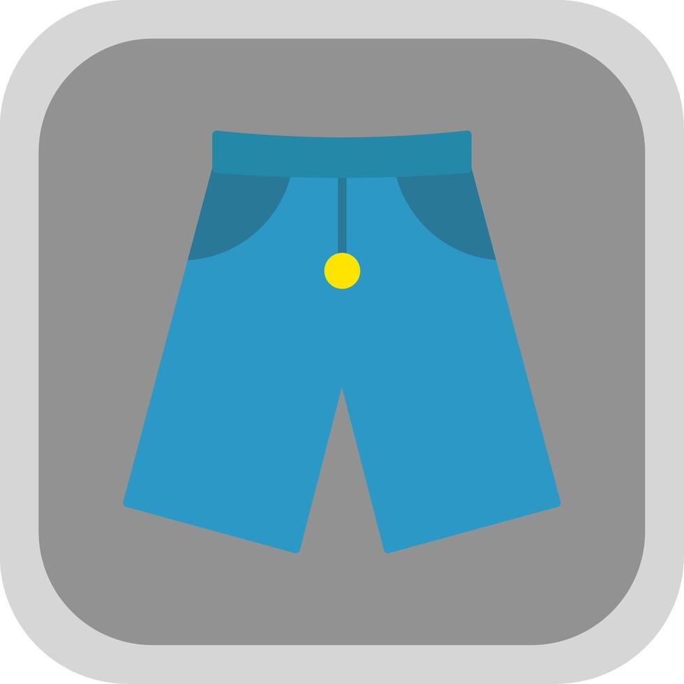 shorts vlak ronde hoek icoon vector