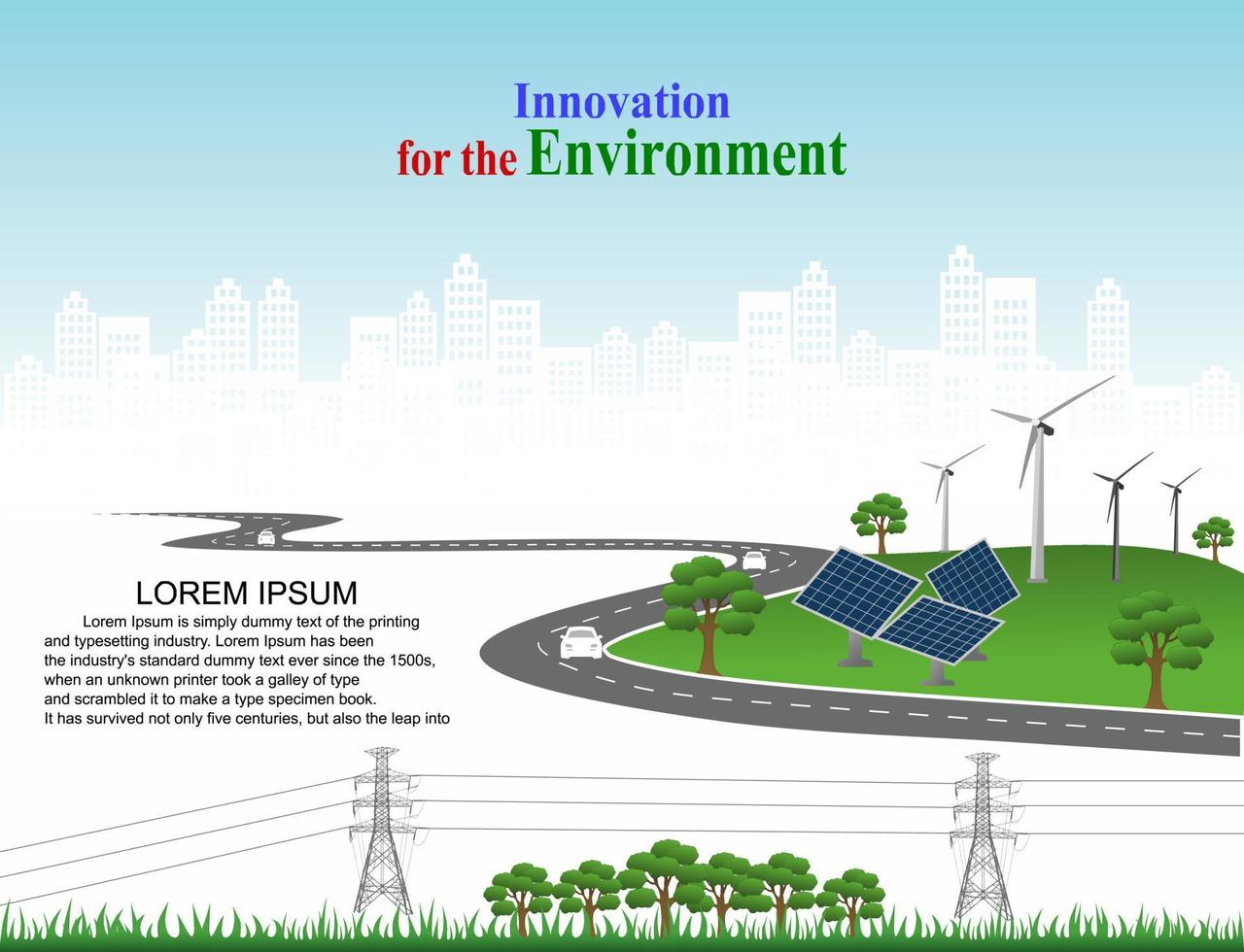 stroomopwekkingssysteem hernieuwbare schone energie uit de natuur, zoals wind-, zonne-, water-energie, kan worden gebruikt om elektriciteit te produceren.vector sjabloon infographic tijdlijn van bedrijfsactiviteiten met vlaggen vector