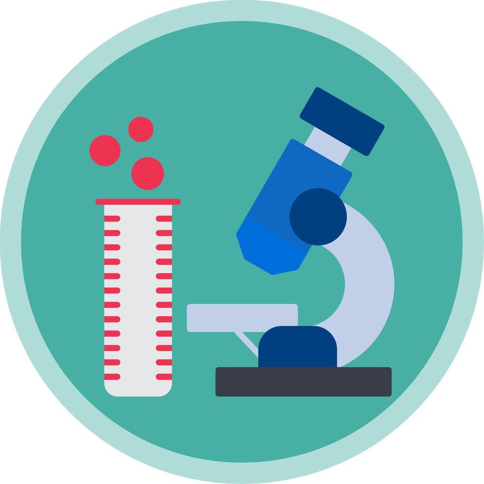laboratorium vlak multi cirkel icoon vector
