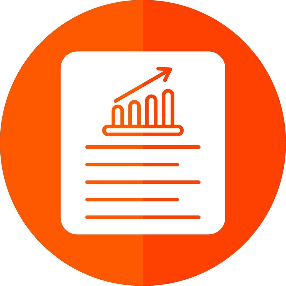 lijn diagram glyph rood cirkel icoon vector