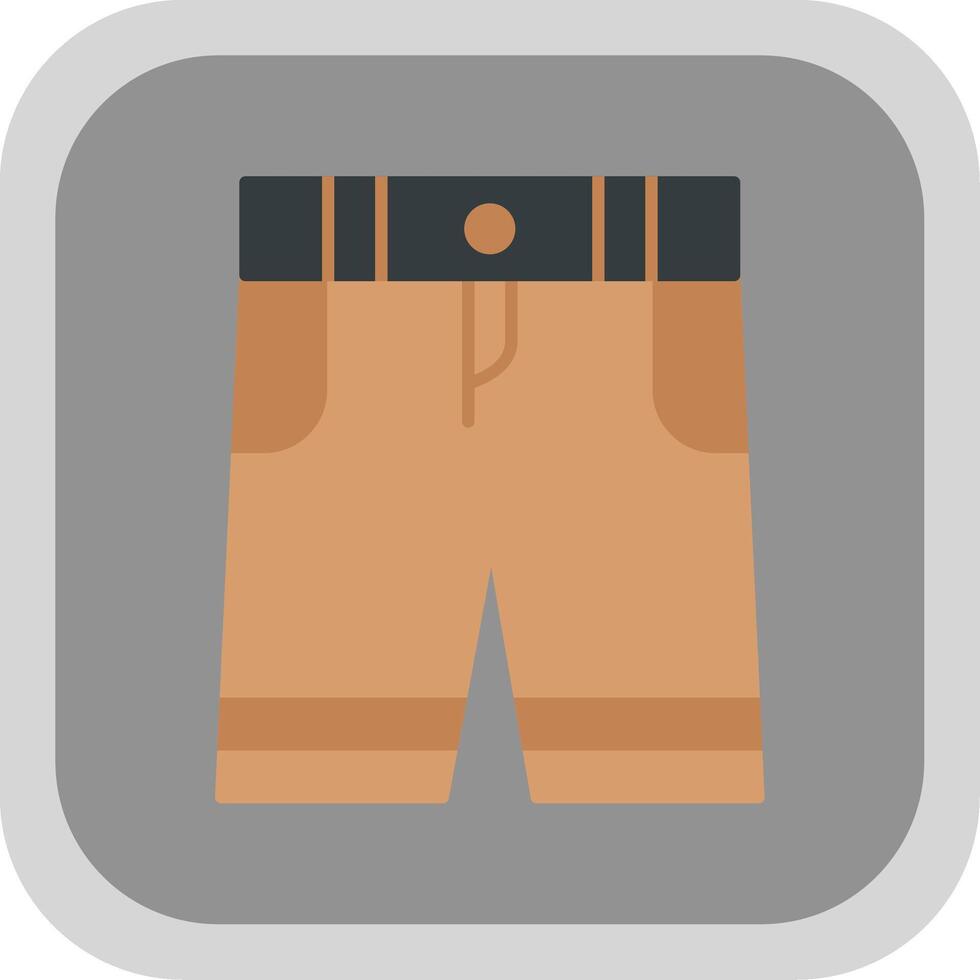 shorts vlak ronde hoek icoon vector