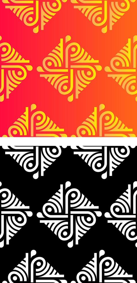 traditioneel Aziatisch, Indisch motiefontwerp voor textieldruk, stoffendruk vector