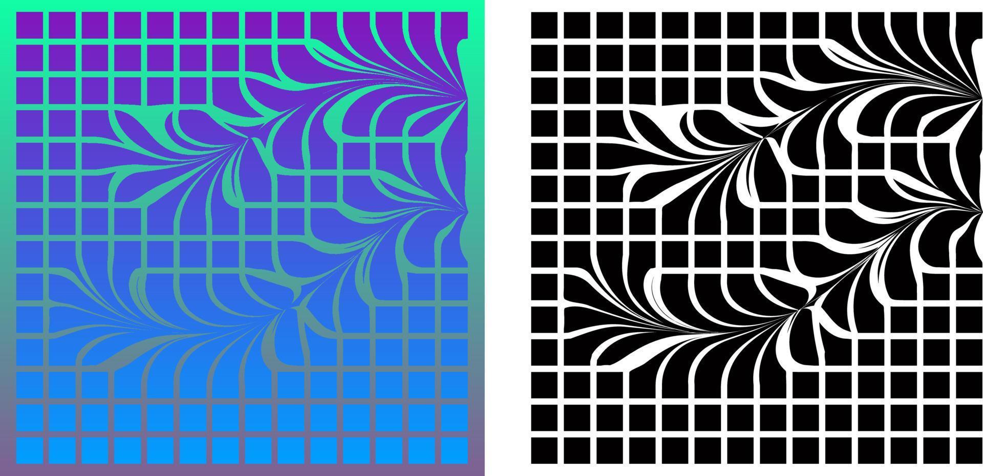 kleurrijke abstracte patronen met vierkanten vector