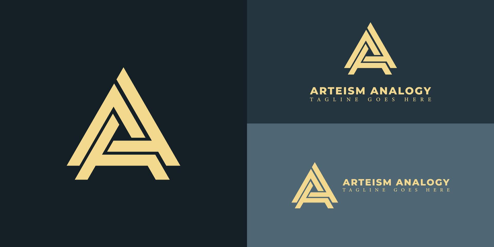 abstract eerste driehoek brief een of aa logo in groen kleur geïsoleerd Aan meerdere achtergrond kleuren. de logo is geschikt voor bedrijf en overleg plegen bedrijf logo pictogrammen naar ontwerp inspiratie Sjablonen vector