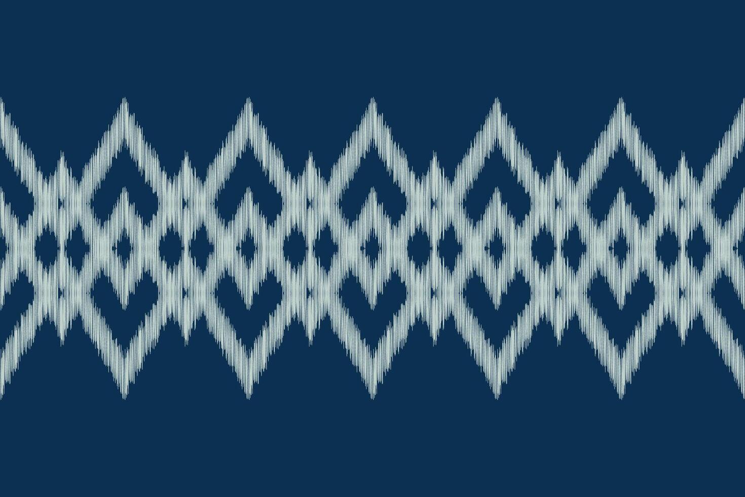 traditioneel etnisch ikat motief kleding stof patroon meetkundig stijl.afrikaans ikat borduurwerk etnisch oosters patroon blauw achtergrond behang. abstract, illustratie.textuur,frame,decoratie. vector