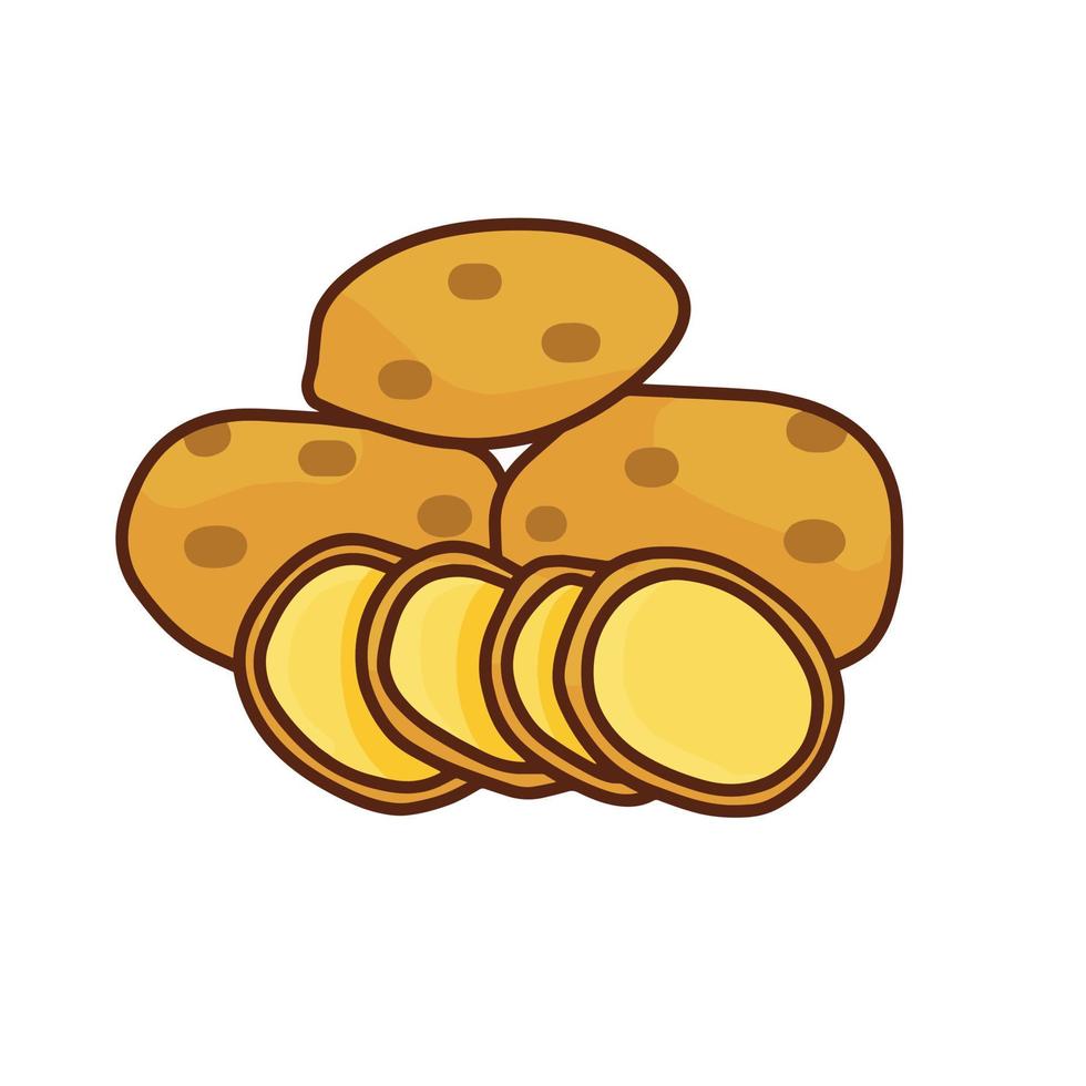 Aardappelchips vectorillustratie vector