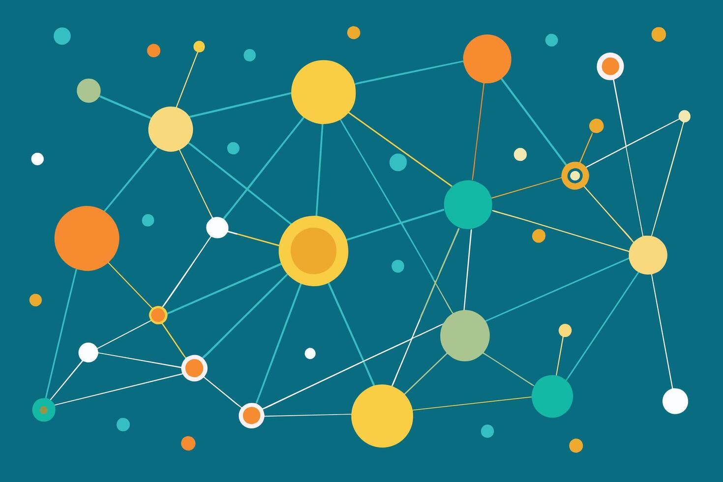 abstract achtergrond met Verbinden dots en lijnen. technologie grafisch ontwerp en netwerk verbinding vector