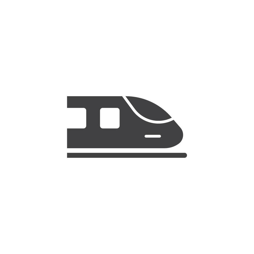 metro trein icoon in vlak stijl. metro illustratie Aan geïsoleerd achtergrond. vervoer teken bedrijf concept. vector