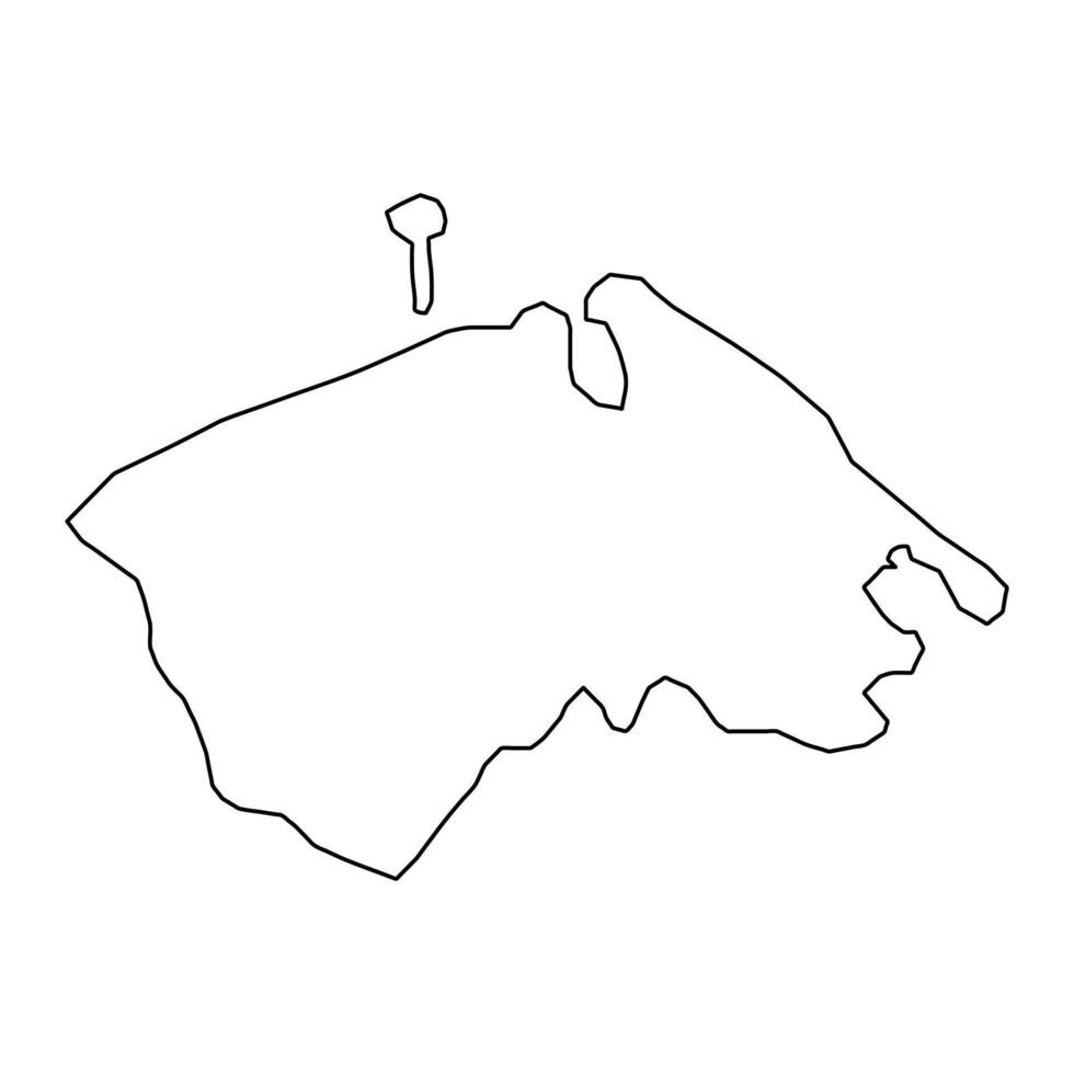 Nordfyn gemeente kaart, administratief divisie van Denemarken. illustratie. vector