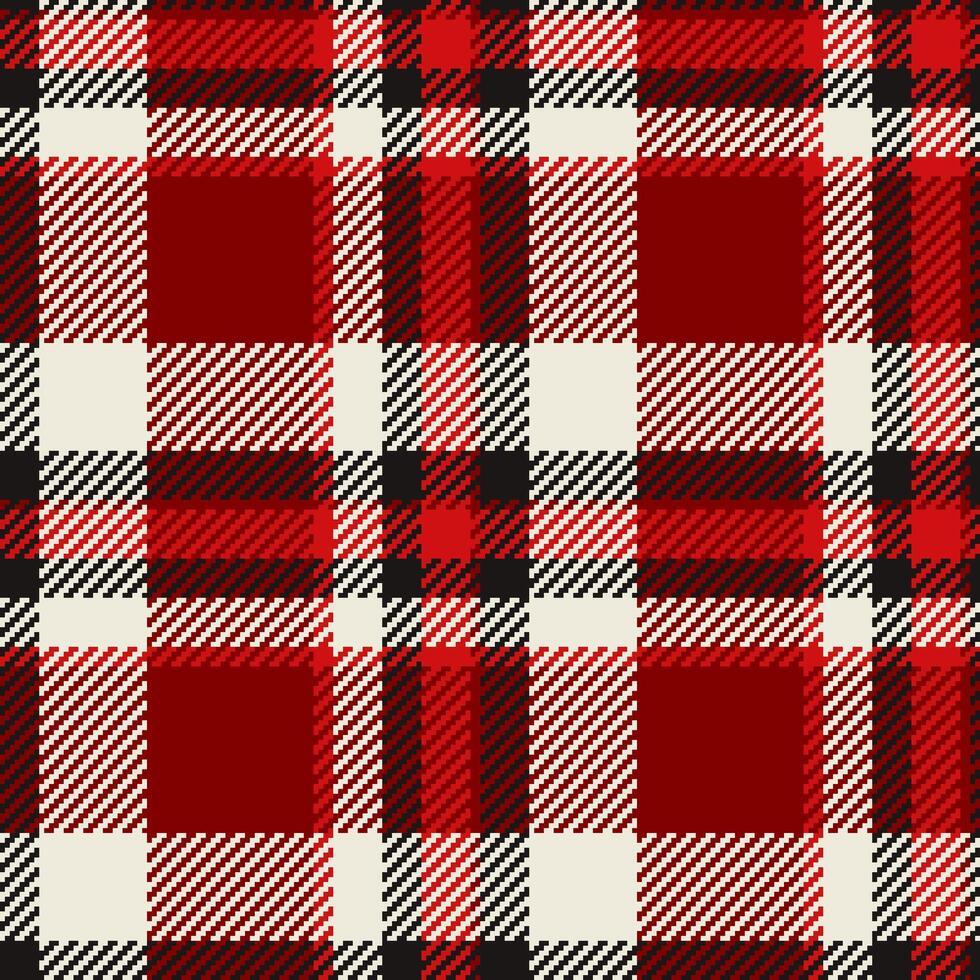 patroon textiel achtergrond van kleding stof controleren structuur met een naadloos Schotse ruit plaid. vector