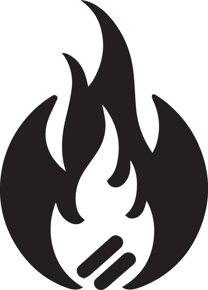brand vlam icoon kunst illustratie 6 vector