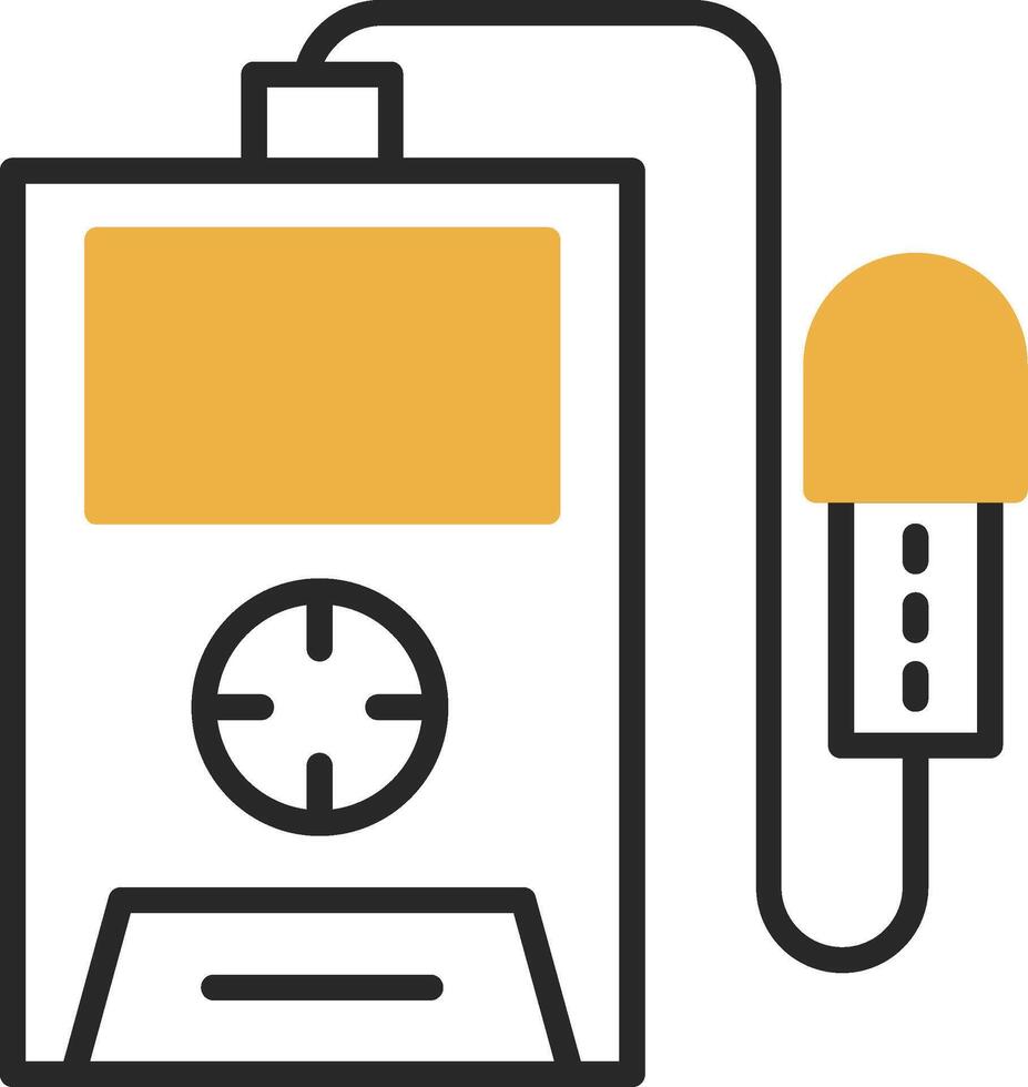straling detector gevild gevulde icoon vector