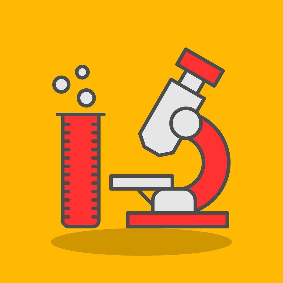 laboratorium gevulde schaduw icoon vector