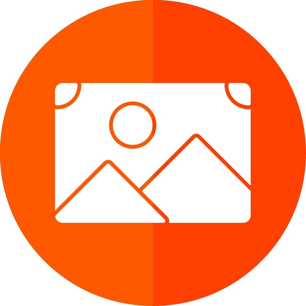 foto glyph rood cirkel icoon vector