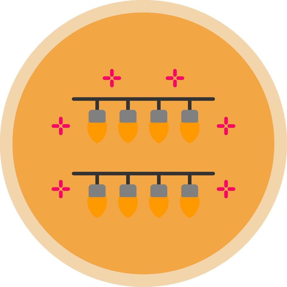 lichten vlak multi cirkel icoon vector