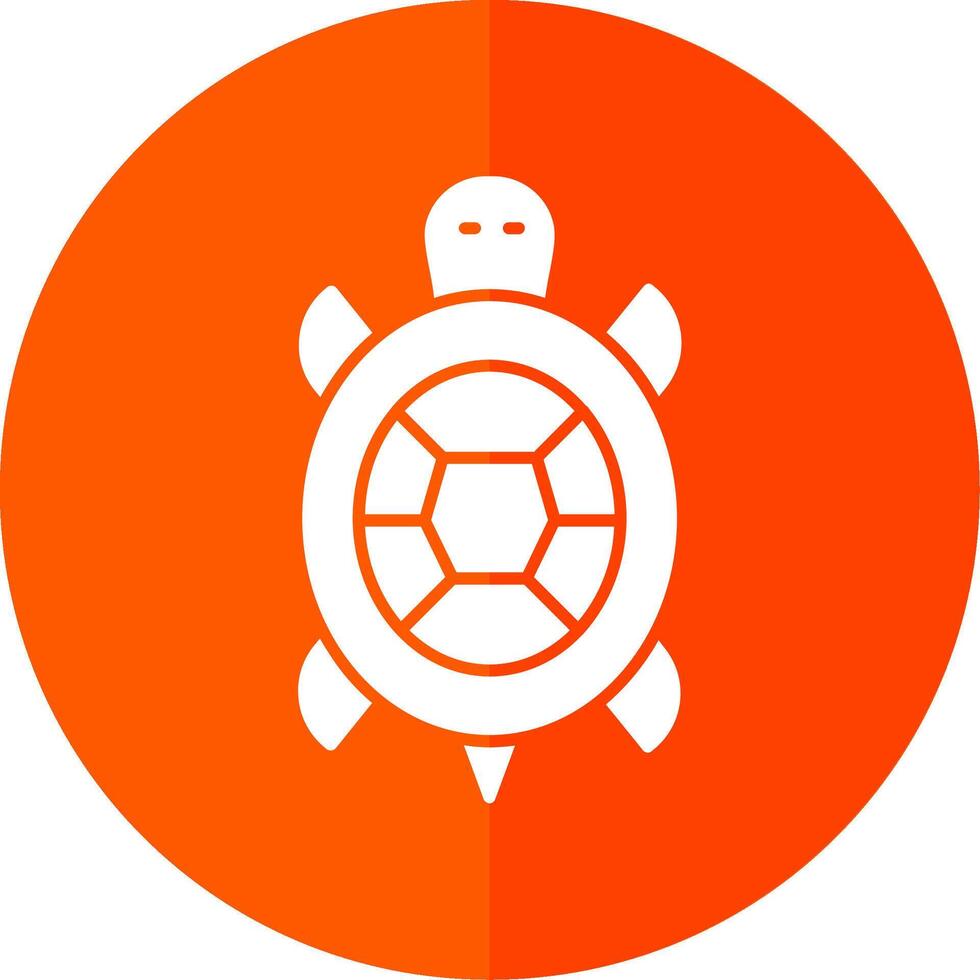 schildpad glyph rood cirkel icoon vector