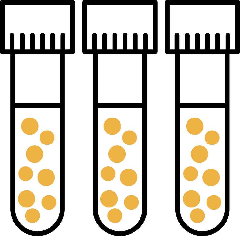 bloed test gevild gevulde icoon vector