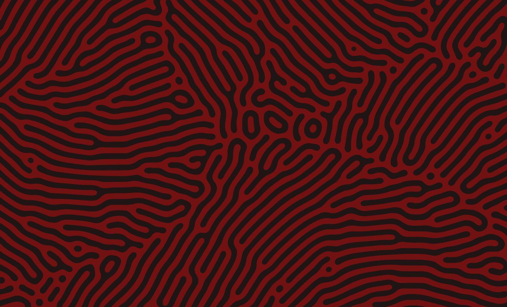 gemakkelijk elegant zwart en rood turing verspreiding abstract biologisch patroon vector