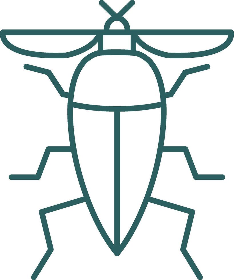 insect lijn helling ronde hoek icoon vector