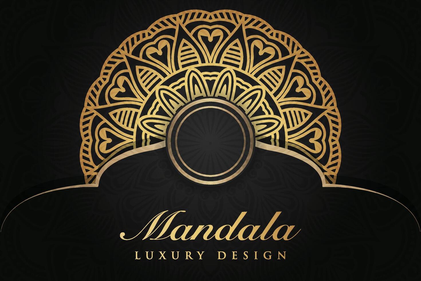 luxueus mandala achtergrond en banier ontwerp, geschikt voor ontwerp Sjablonen voor groet kaarten vector