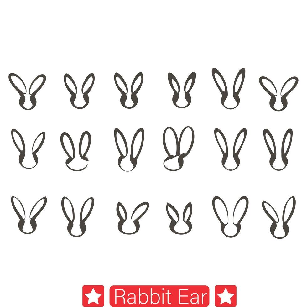aanbiddelijk konijn oor s perfect voor Pasen themed ontwerpen vector