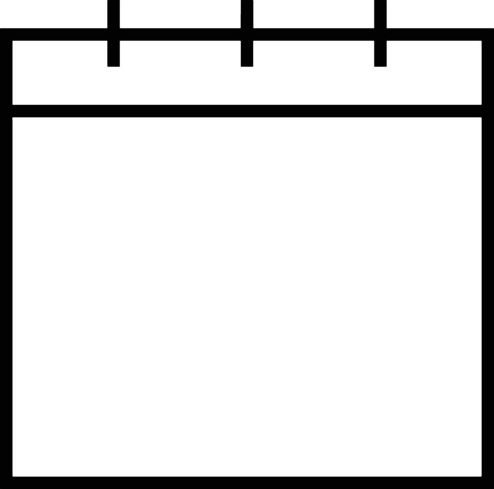 kalender icoon voor schema herinnering symbool beeld Aan de wit achtergrond vector