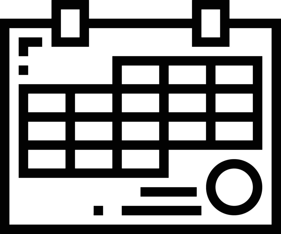 kalender icoon voor schema herinnering symbool beeld Aan de wit achtergrond vector