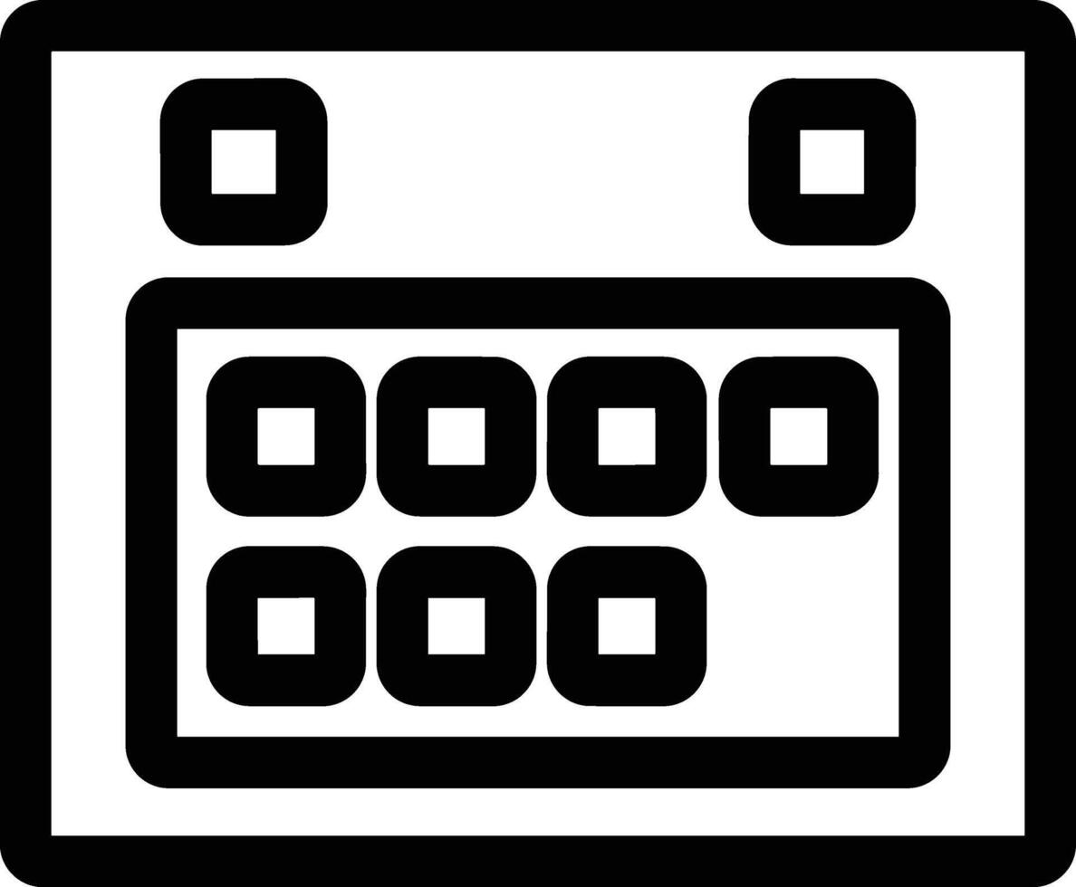 kalender icoon voor schema herinnering symbool beeld Aan de wit achtergrond vector