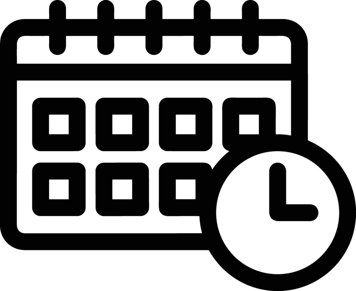 kalender icoon voor schema herinnering symbool beeld Aan de wit achtergrond vector