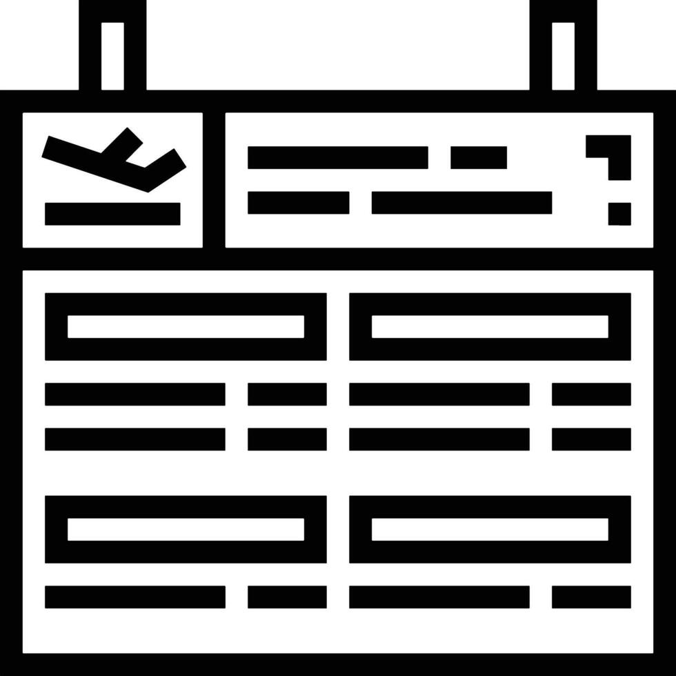 kalender icoon voor schema herinnering symbool beeld Aan de wit achtergrond vector