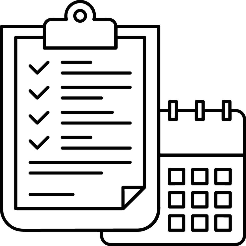 kalender icoon voor schema herinnering symbool beeld Aan de wit achtergrond vector