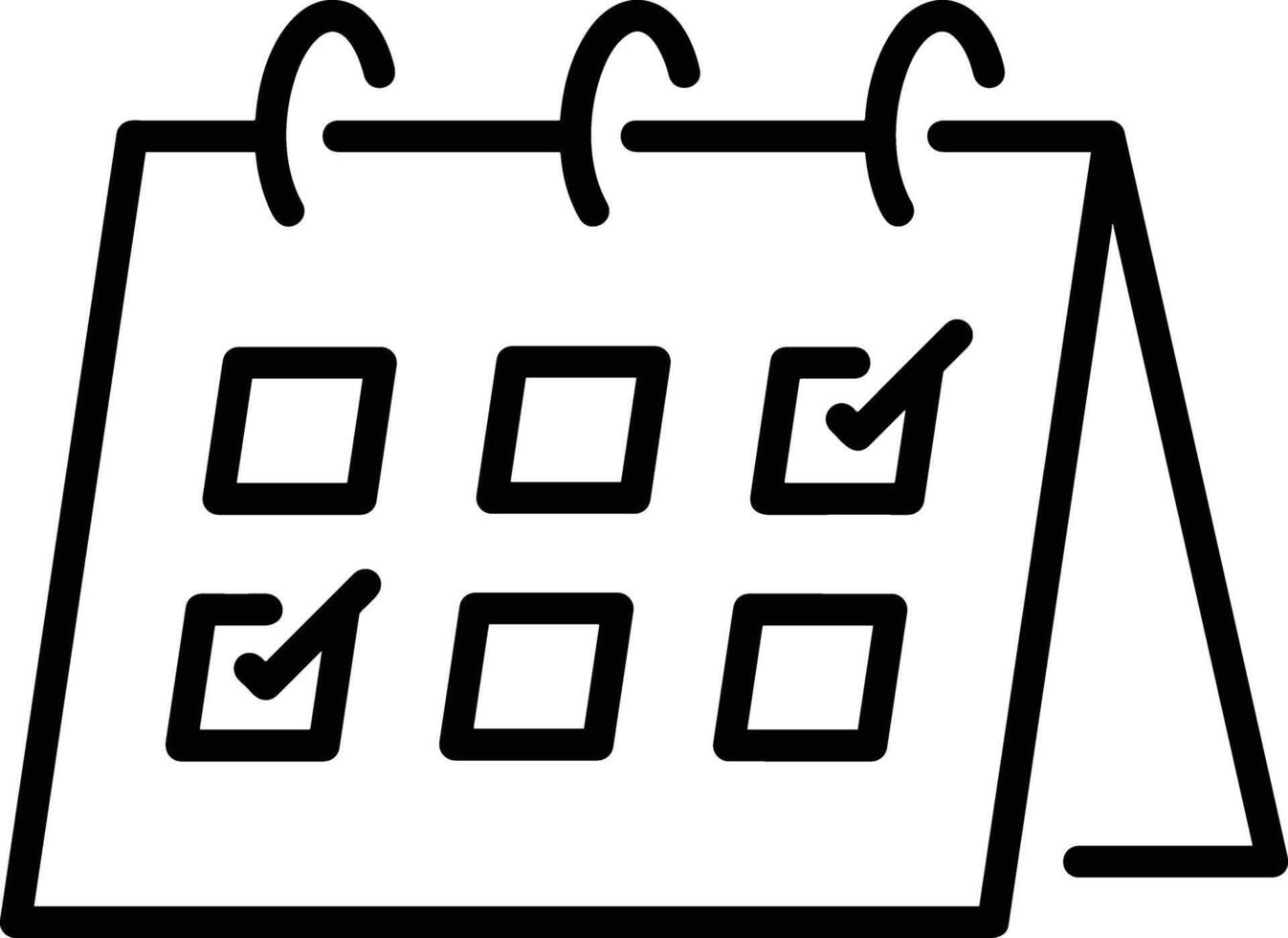 kalender icoon voor schema herinnering symbool beeld Aan de wit achtergrond vector