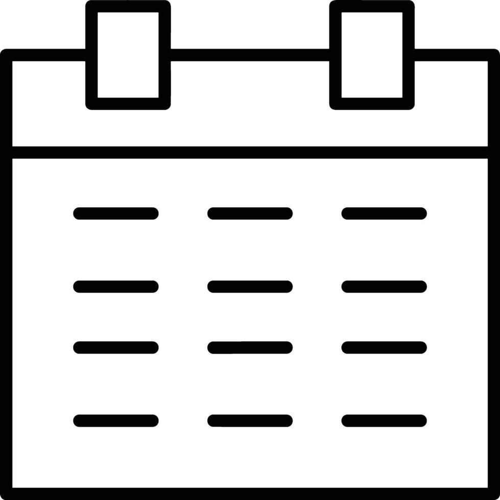 kalender icoon voor schema herinnering symbool beeld Aan de wit achtergrond vector