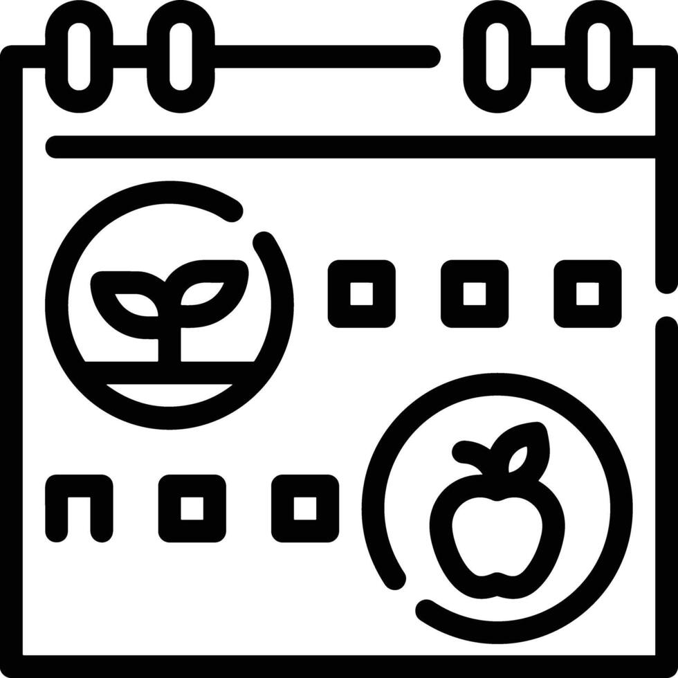 kalender icoon voor schema herinnering symbool beeld Aan de wit achtergrond vector