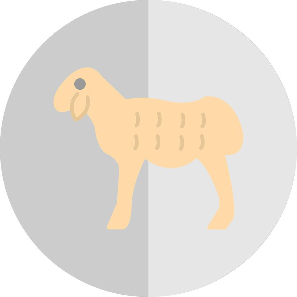 schapen vlak schaal icoon vector